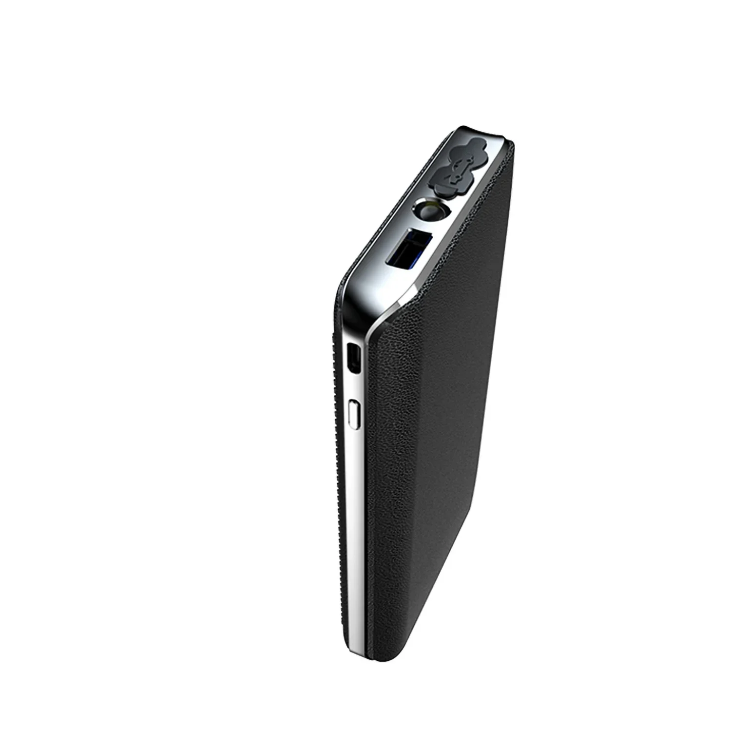 12V ultra-thin Leather Car Jump Starter Booster Portable Car Power Bank 30000mAh Multifunctional Engine Battery Emergency Start