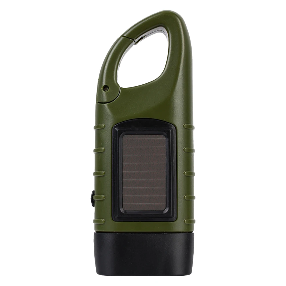 HandHCrank Solar Dynamo Torch Light Outdoor Travel Emergency LED Flashlight  Hand Crank Solar Powered Tent Light for Camping