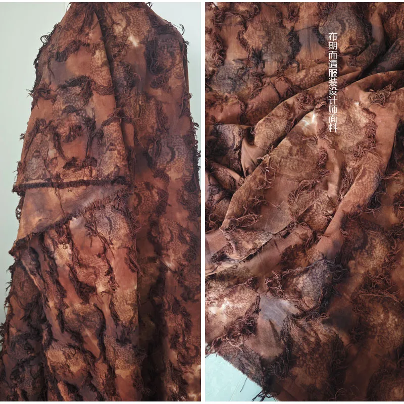 Plant Dyed Artistic Retro Wasteland Style Designer Fashion Fabric