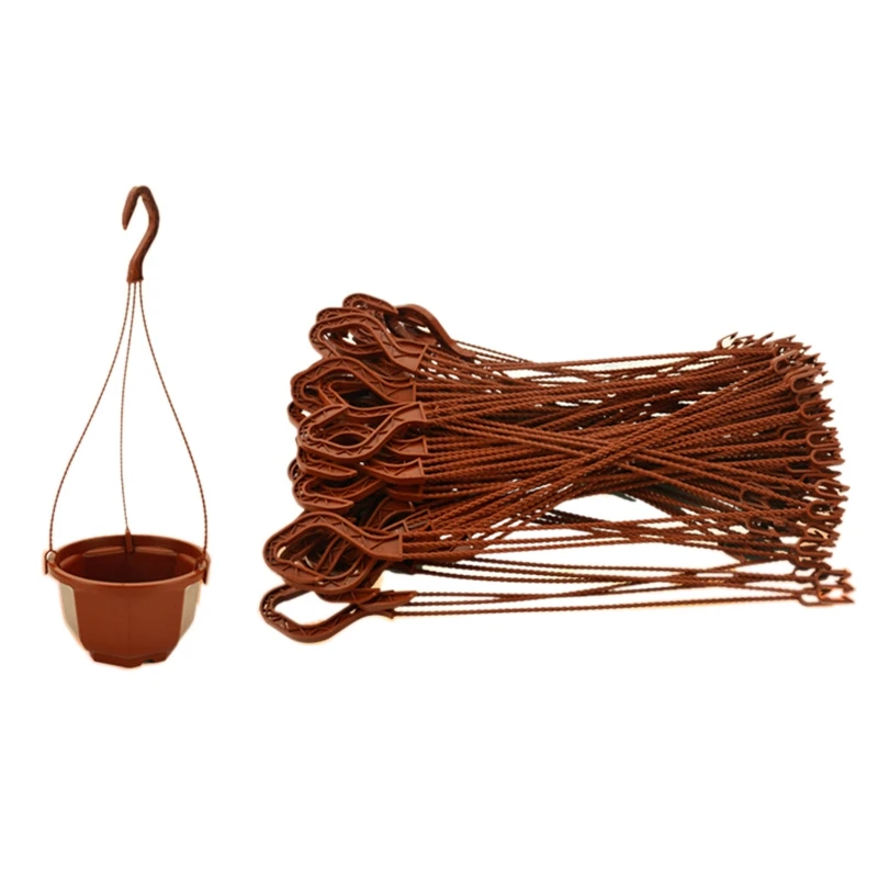 Decorative Plastic Hanging Planter with Hooks for Home and Garden Decor, Available in Two Sizes