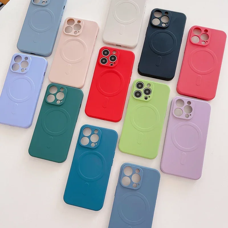 Enhanced Liquid Silicone MagSafe-Compatible Wireless Charging Case