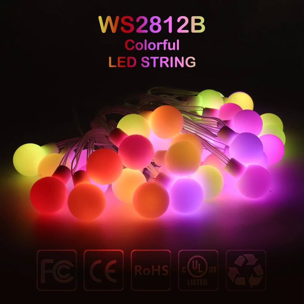 WS2812BColorfulLEDRoundBallStringLightWS2812Addressable