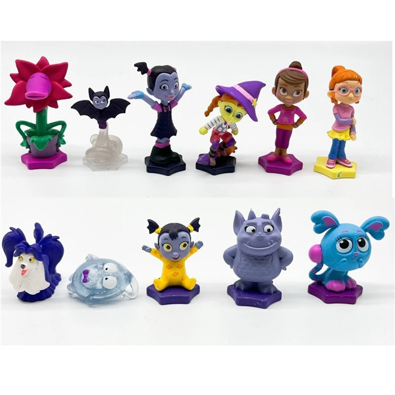 Vampirina-미니 피규어 컬렉션 장난감, 무작위 Vampirina 소녀 소품, 어린이 선물용, 5 개