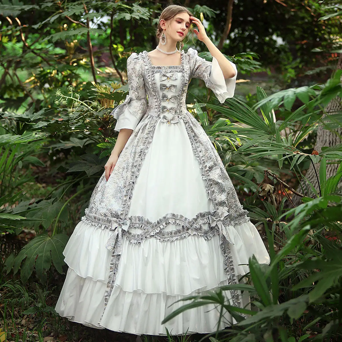 Women's Colonial Lady Full Length Dress