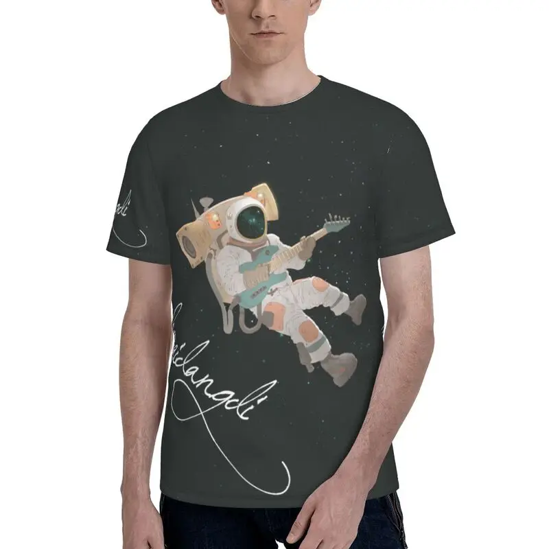 

Want To Travel in Space Men's Casual Fashion Trend 3D Astronaut Printed T-shirt Cool and Breathable Short Sleeved Top Y2K