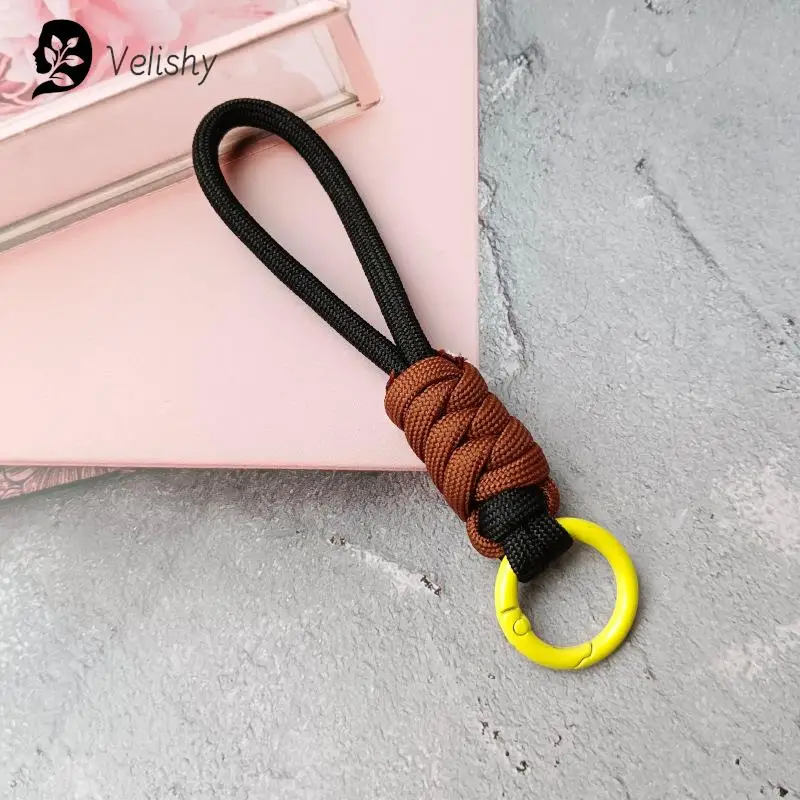 Braided Umbrella Rope Keychain Lanyard