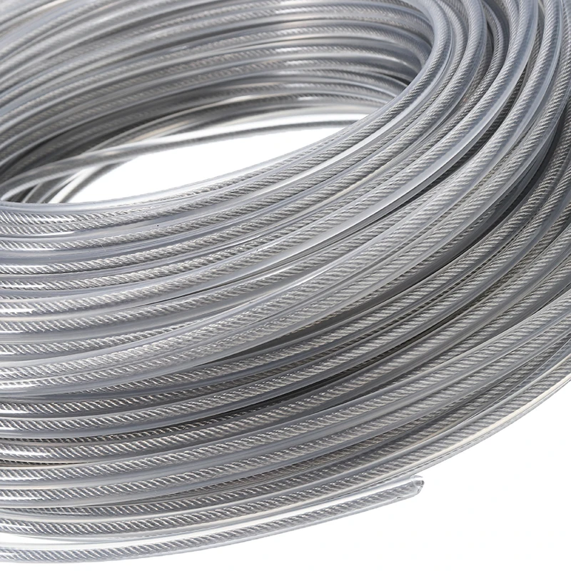 LUSQI Grass Trimmer Line Steel Wire Nylon 5M 10M 15M