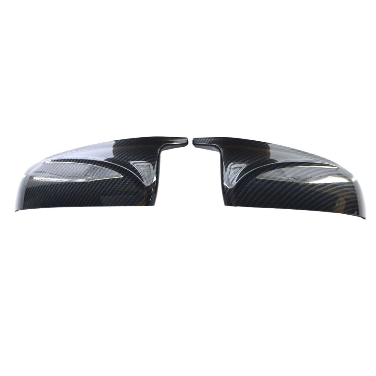 

A Pair Carbon Fiber Style Mirror Cover Car Door Side Rearview Mirror Cap Cover for BMW X5 X6 E70 E71 2007-2013