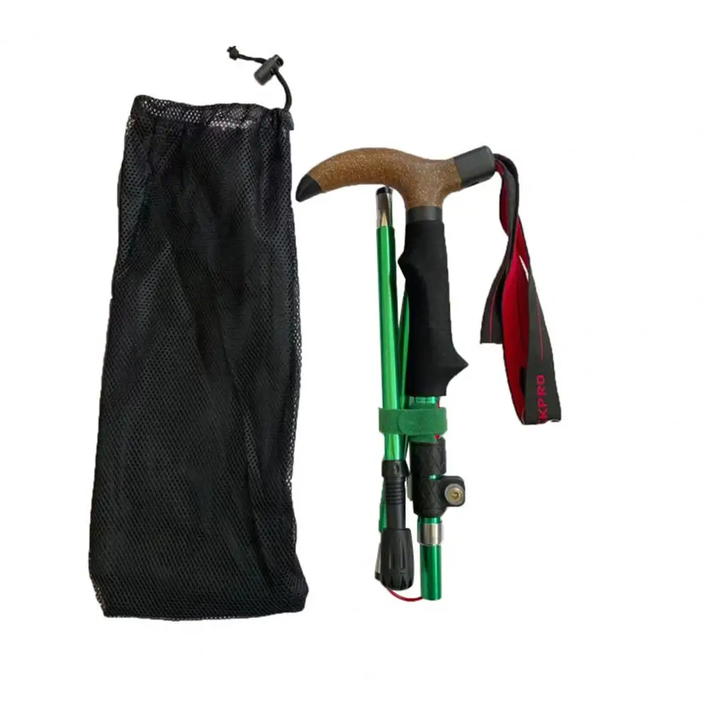 4-Section Trekking Poles Folding Hiking Stick Collapsible Trekking Stick Walking Camping Walking Sticks
