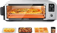 19QT Digital 8-in-1 Air Fryer Toaster Oven, 550°F Flavor-Lock Tech, Flip Up & Away Capability, 40+ Recipes, Airfryer Countertop 1