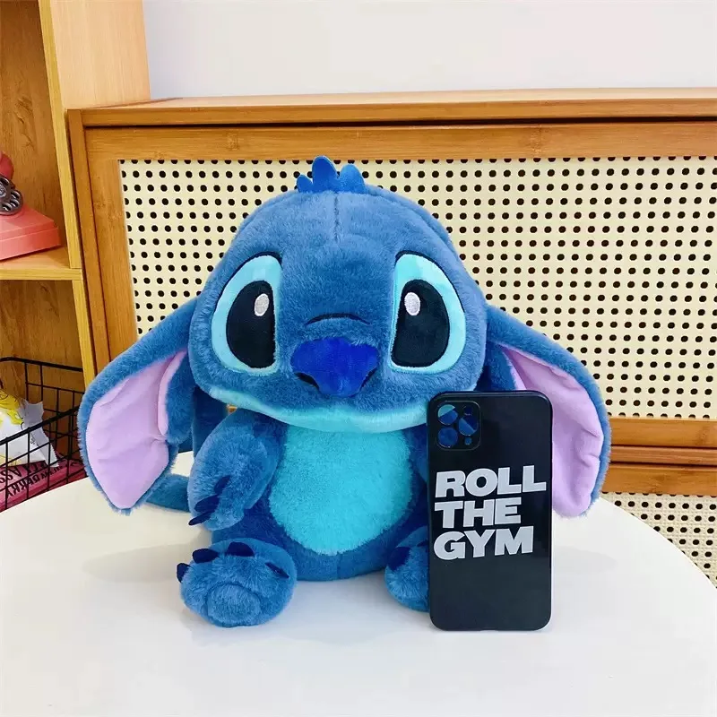 Genuine Disney Stitch Plush Toy Anime Lilo & Stitch Stuffed Toys Kawaii Cartoon Cute backpack Doll Bag Toys Kids Birthday Gift