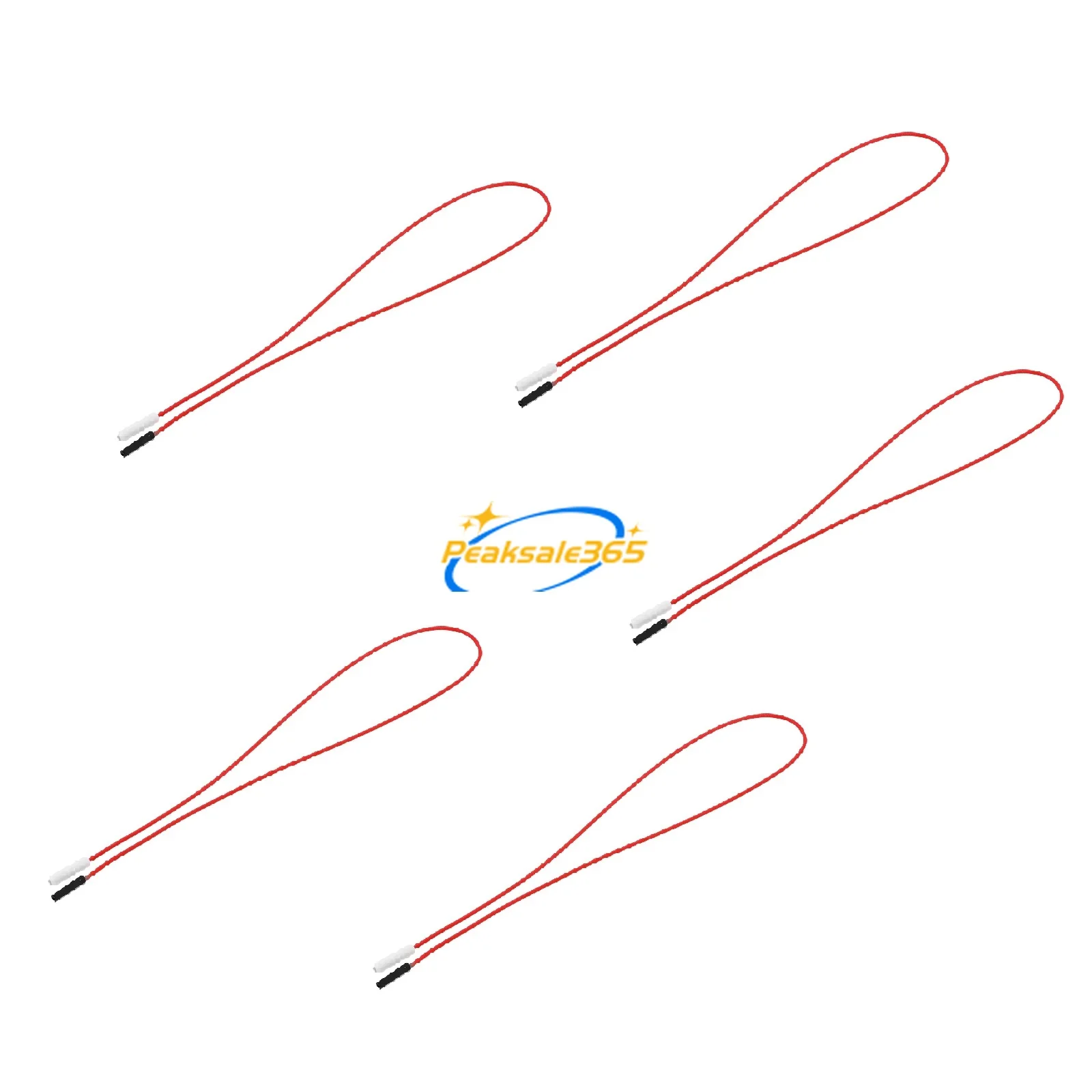 W10209656 W10112313 Gas Range Surface Burner Igniter Spark Ceramic Electrode +Mounting Clip for Whirlpool Maytag KitchenAid 5PCS