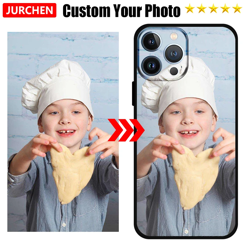 JURCHEN Custom DIY Name Text Case For iPhone 13 12 Mini 6 7 8 Plus 11 Pro X XS MAX XR 5 6S SE 2020 2022 TPU Cover Picture Photo best case for iphone 13 