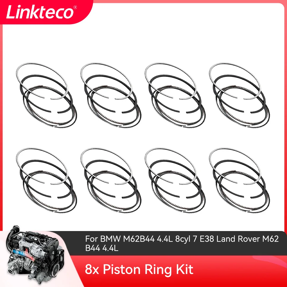 Demier 8X Pistone Anello Kit Per Bmw M62B44 4.4L 8Cyl 7 E38 Land Rover M62 B44 4.4L