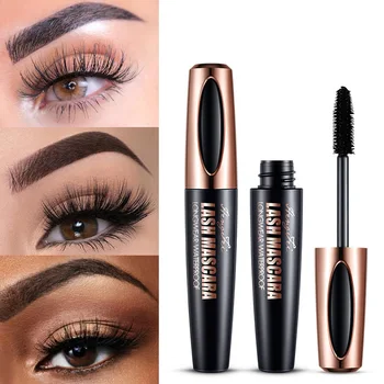 HENGFEI 4D Mascara Lengthening Thick Curly Lash Dyeing Cream New Product Hot Sale Makeup No Fading Lasting Waterproof Mascara