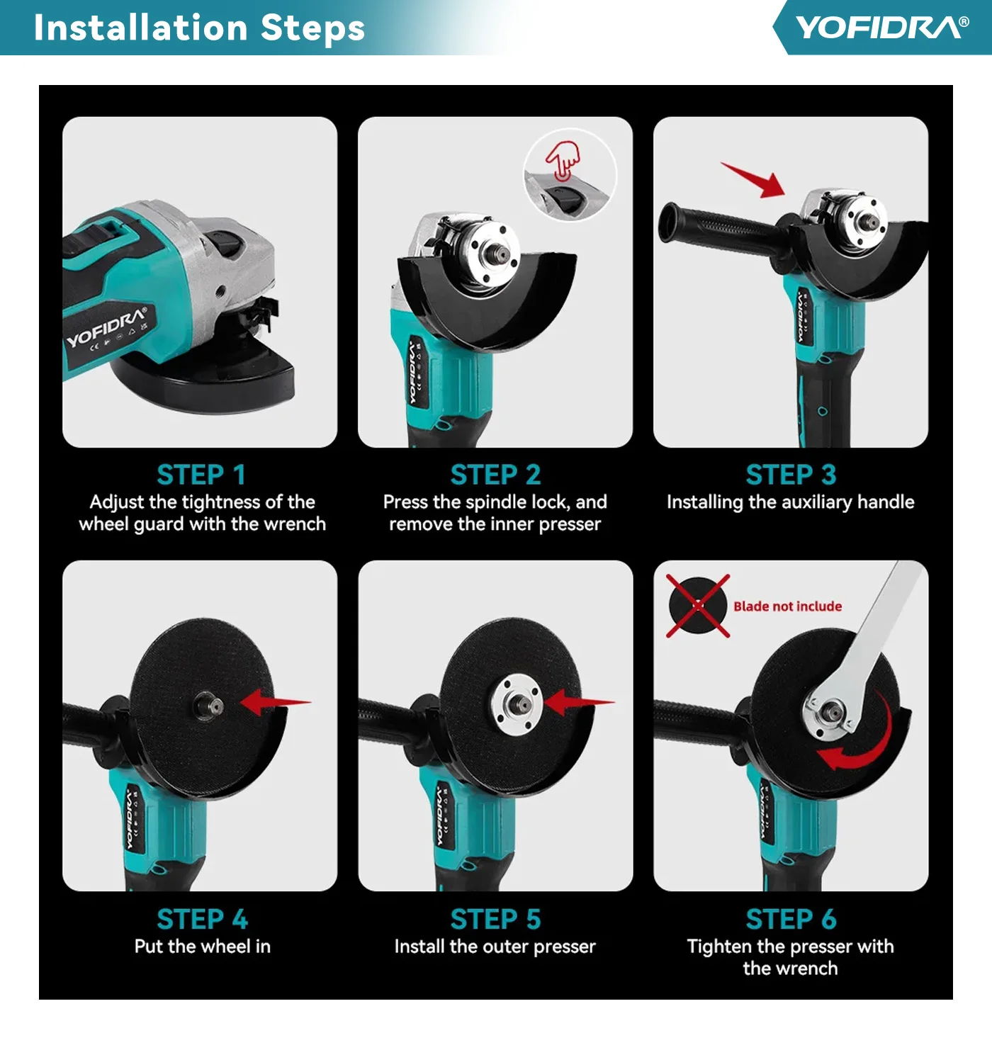 Korisnik upravlja kutnom brusilicom dok reže metal