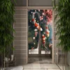 Japanese Koi Fish Door Curtain Fengshui Kitchen Bedroom Doorway Curtain Entrance Hanging Half-Curtain Partition Curtain Drape 6