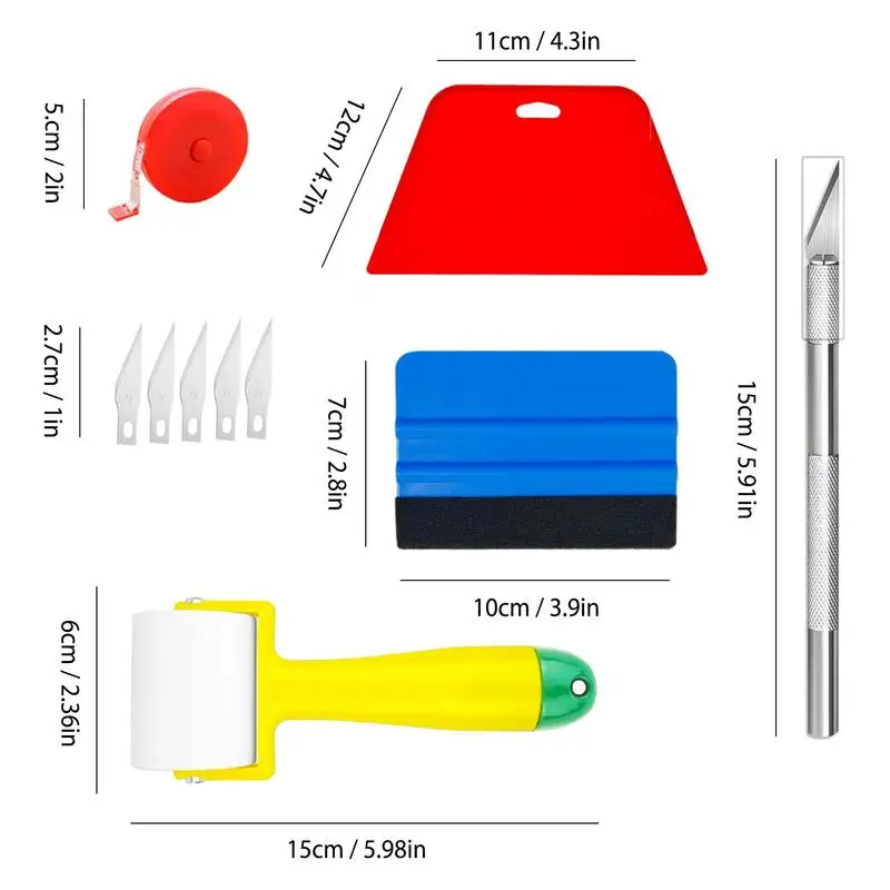 Wallpaper Application Kit Application Smoothing Wallpaper Kits Tool Portable Vehicle Window Tint Film Tools For Car