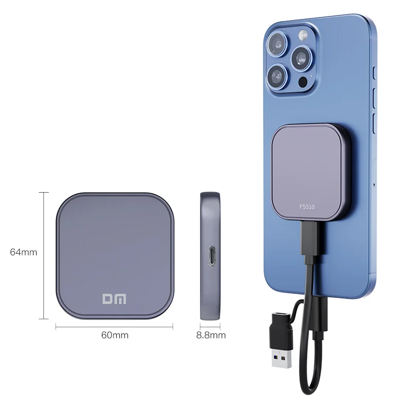 DM FS510 마그네틱 솔리드 스테이트 드라이브: 고속 Type-C 저장 솔루션