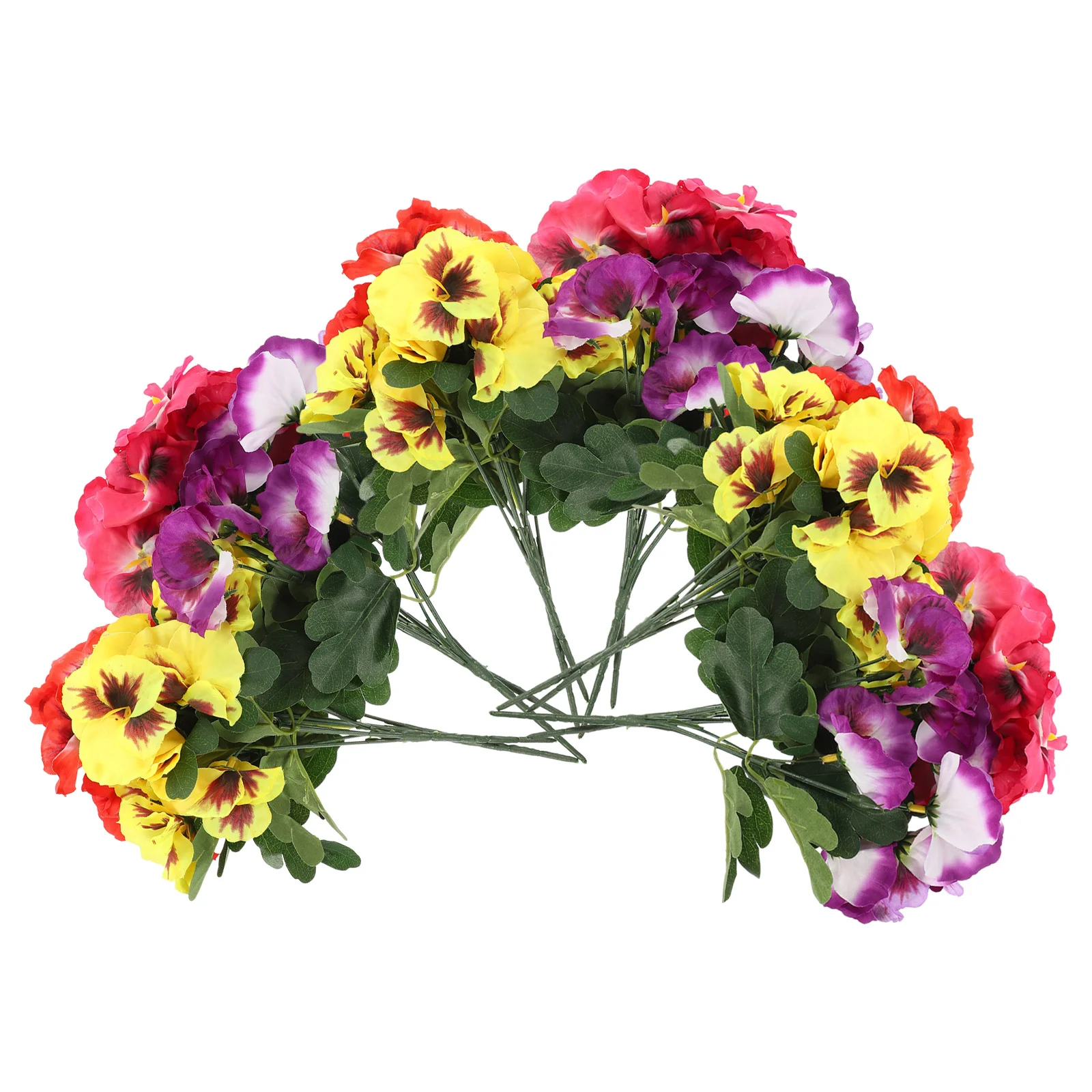 

12 Pcs Artificial Flower Lifelike Pansies Wedding Decorations Flowers for Plant
