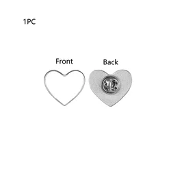 Personalized Gift Set: Premium Metal Cufflinks & Badge Buttons in Unique Shapes (Heart shaped)