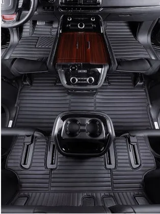 

Good quality rugs! Custom special car floor mats for Cadillac Escalade Extra Long 7 seats 2020-2015 durable waterproof carpets