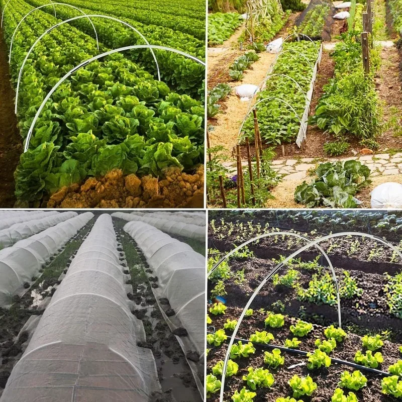 Greenhouse Arch Sets Garden Plant Hoop Arch Shed Bracket Reusable Fibreglass Grow Set Seedling Vegetable Grow Tunnel Supports