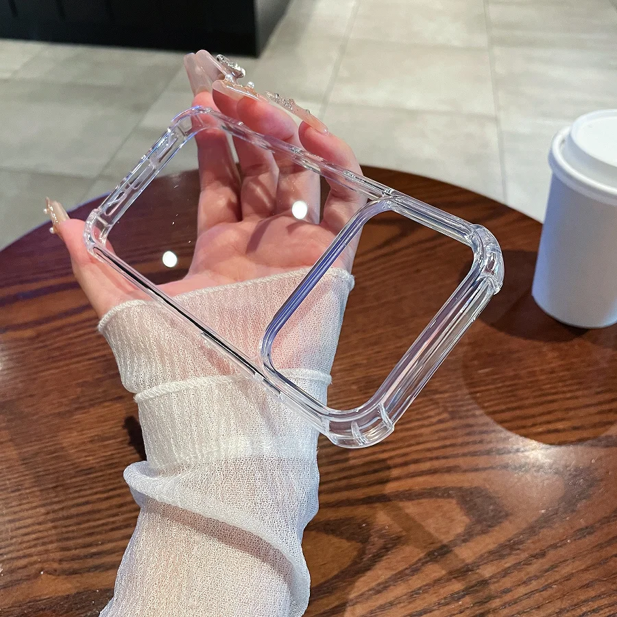 Four-Corner Anti-Drop Clear Shockproof Case - Transparent Hard Cover