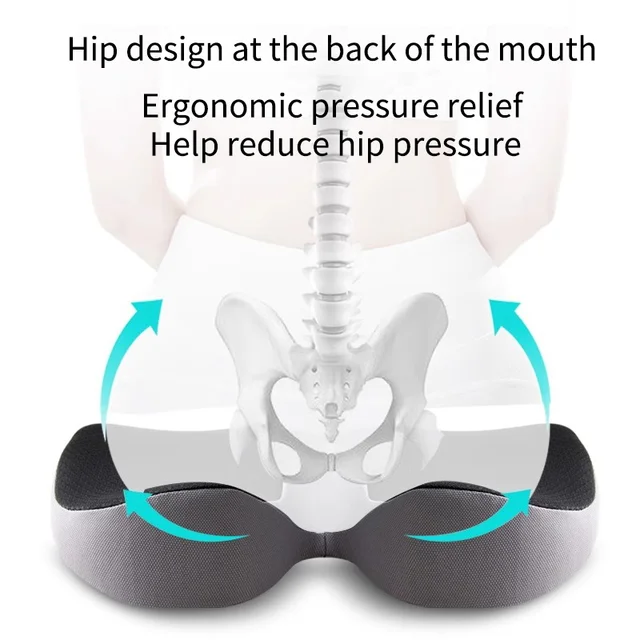 Coussin orthopédique antidérapant en mousse à mémoire de forme, coussin de Prostate pour coccyx, soulagement de la douleur, chaise confortable, siège de voiture 4