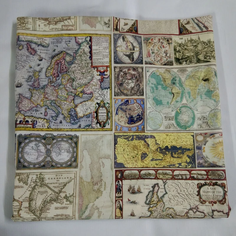 50x110cm mappa del mondo di navigazione mappe in tessuto di cotone stampato  tessuto Patchwork borsa di stoffa decorazioni per la casa razione| | -  AliExpress
