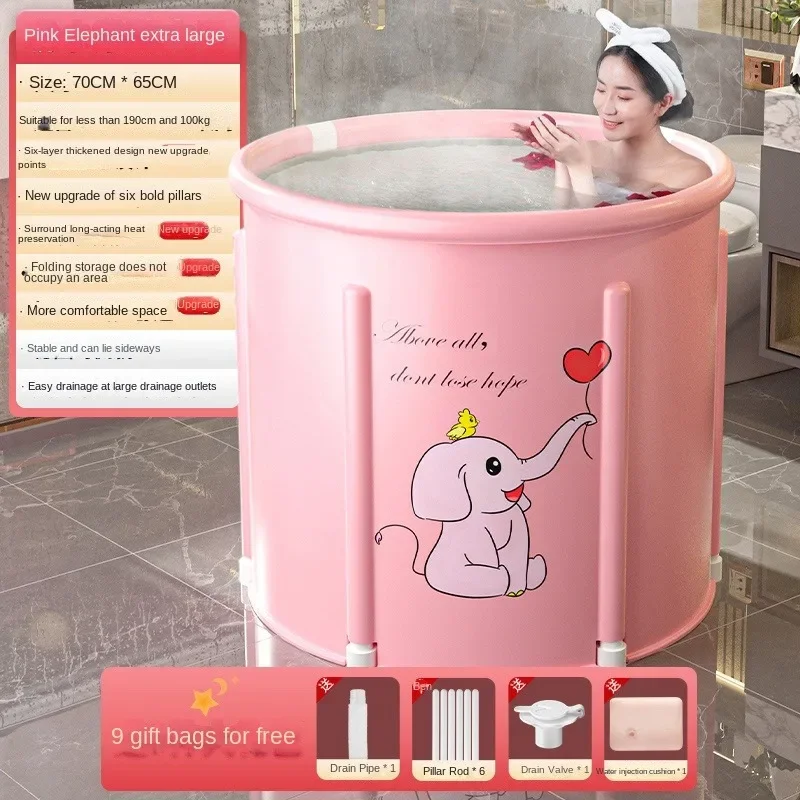 Portable Ice Bath Tub Folding Adult Portable Bathtub Bath Bucket Large Capacity Bathroom Ice Bath