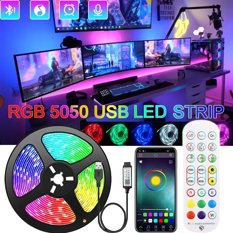 

RGB-лента для подсветки телевизора, 5 В, USB