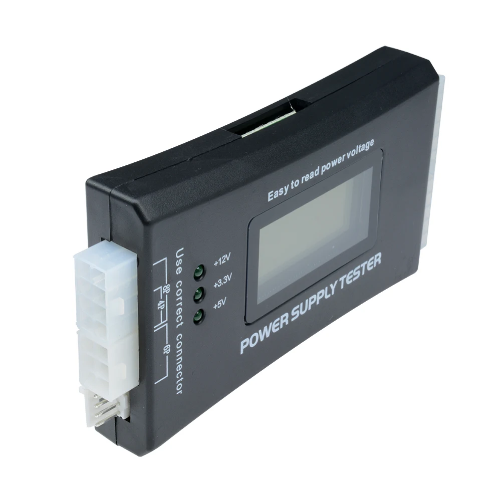 Digital LCD Display PC Computer 20/24 Pin LCD Power Supply Tester Check Atx Source Tester Power Measuring Diagnostic Tester Tool 4