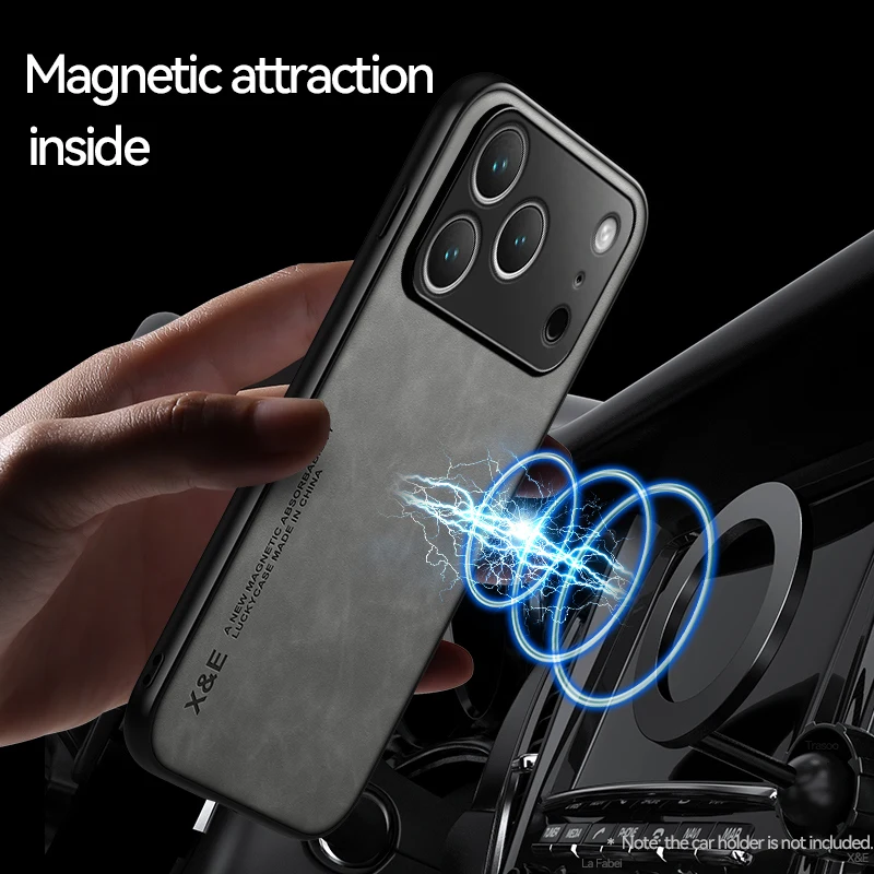 Sleek Ultra-Thin Magnetic Leather Phone Case with Enhanced Protection