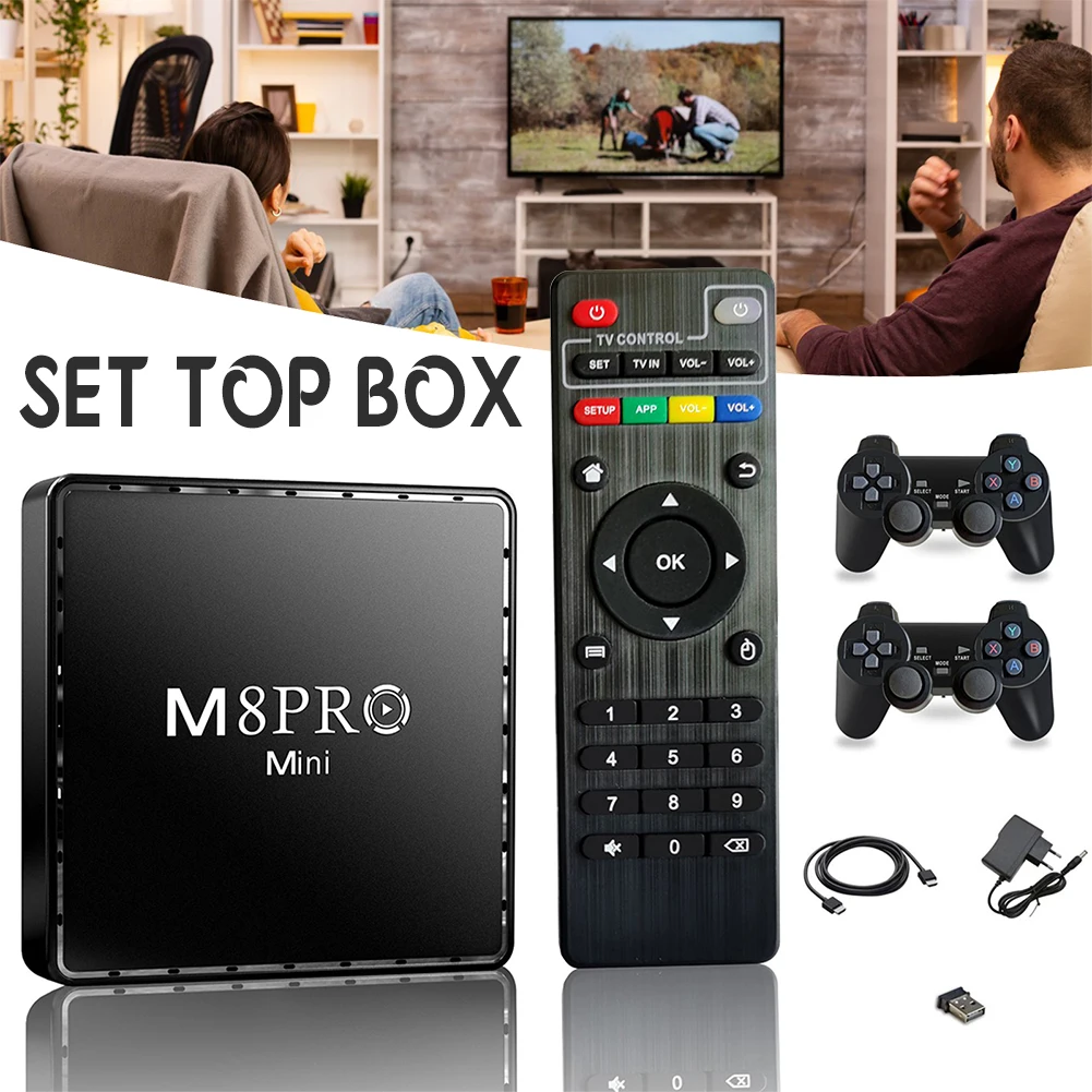 Mini Game Set-Top Box Set With 2 Gamepad Multifunctional Durable Game Player For Television Game