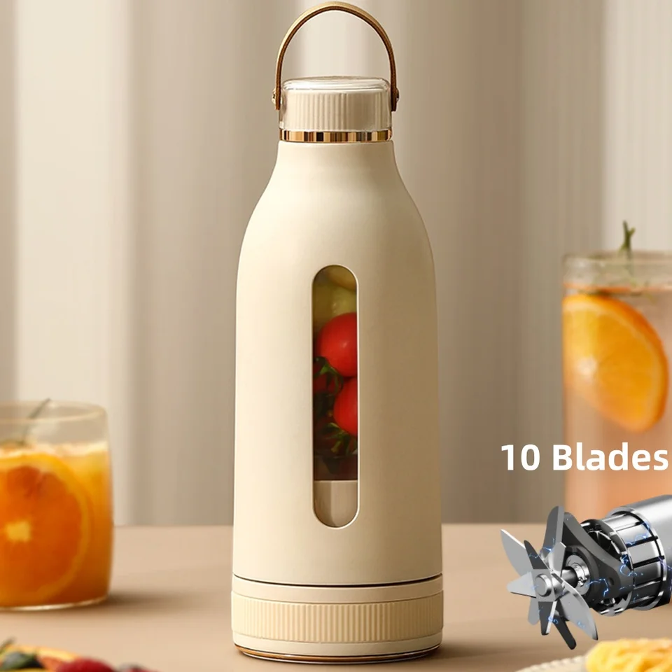 400ML Portable Multifunction Juicer USB Fast Rechargeable Mixer Fresh Fruit Grinder Electric Blender Cup Shakes Smoothie_voghion.com
