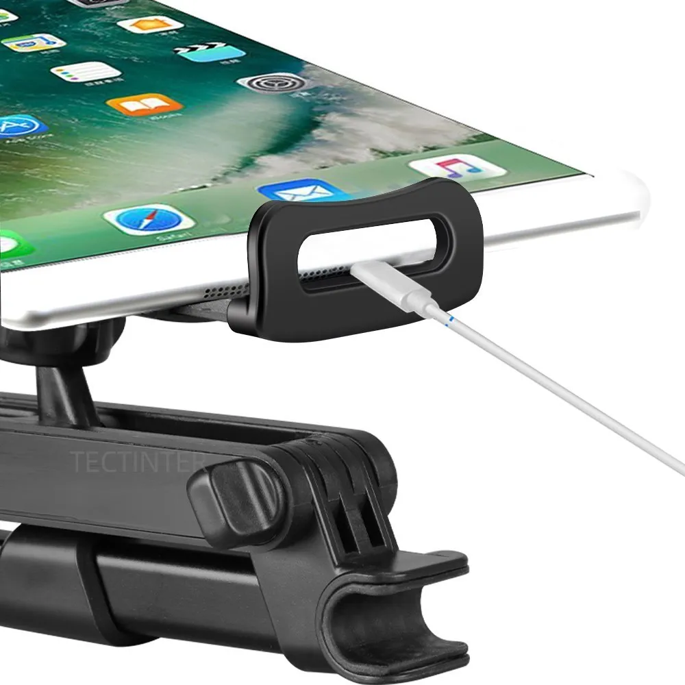 Auto Kopfstütze Tablet-Halterung Clips 4,7 Grad drehbare Tablet-Ständer Auto  Rücksitz Kissen Telefon Unterstützung für iPad 3, 5-12 Zoll - AliExpress