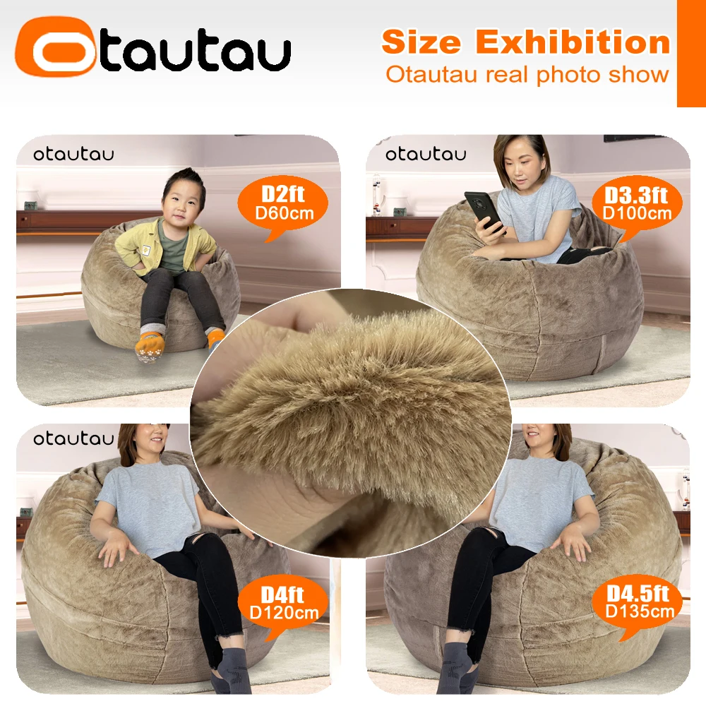 Dropship Bean Bag Chair Cover, Huge Bean Bag Chair For Adults And Kids No  Filler, Leather Chair Cover For Living Room,Soft Washable Stuffed Animal  Storage-Brown to Sell Online at a Lower Price