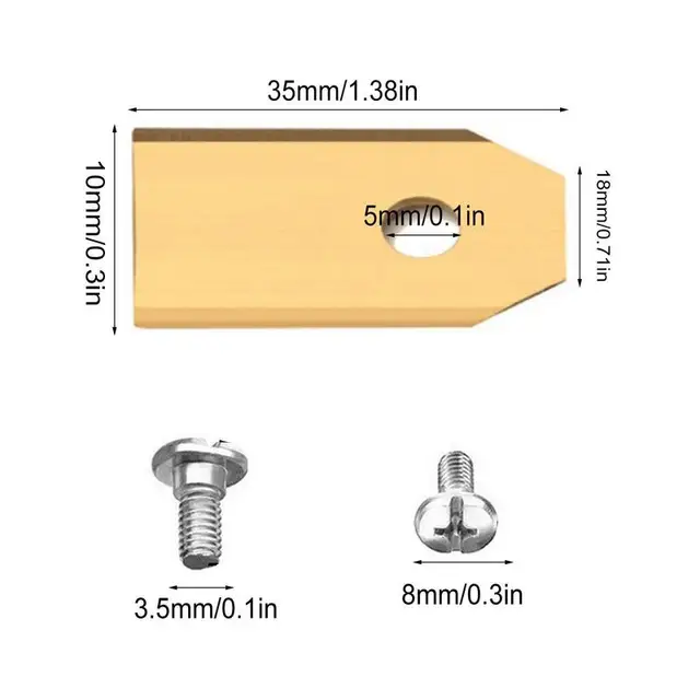 30/45 Pack Pown Robot Blade Gold Lawn Mover Csere Penge Kerti Fűnyíróhoz Automower Yardforce Kert Szerszámok - Image 6