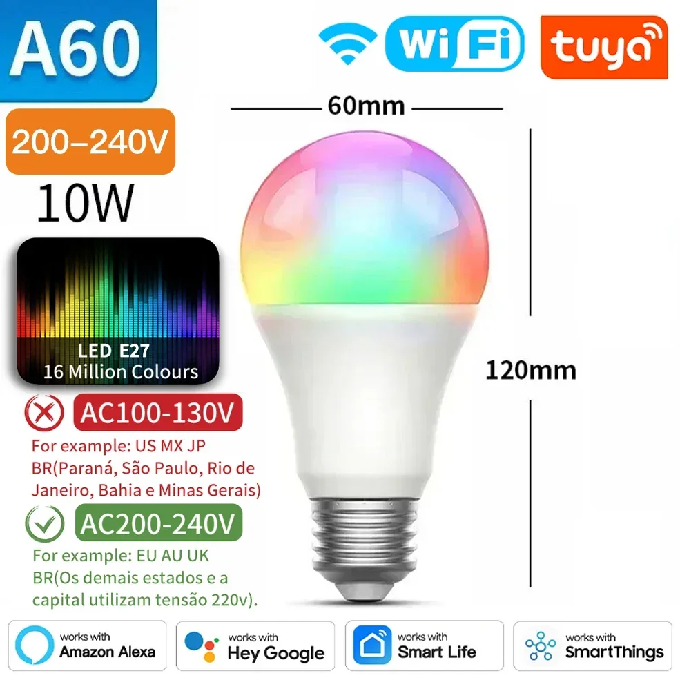 TNCE Tuya E27 Bulb Bluetooth/WIFI/Zigbee، مصباح LE...