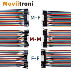 DIY Jumper Wire Kit with 40 - Pin Connectors - Assorted Lengths and Genders (20cm 3 kinds)
