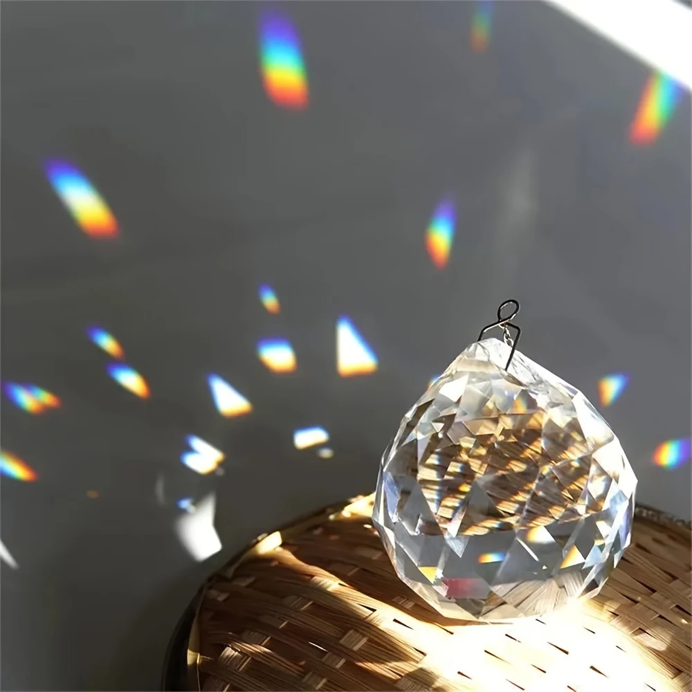 20/30/40MM Clear Crystal Feng Shui Lamp Ball Prism Rainbow Sun Catcher Wedding Decor Home Wedding Party Decoration Ornament