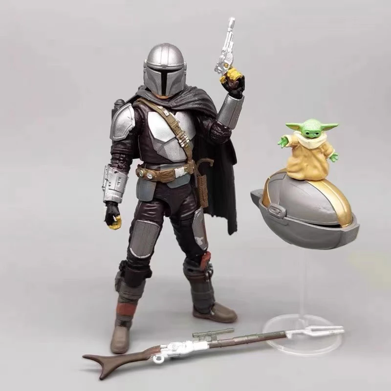 

Star Wars The Mandalorian Season 3 Din Djarin Grogu Pvc Anime Figure Action S.h.figuarts Model Collectible Toys Gift