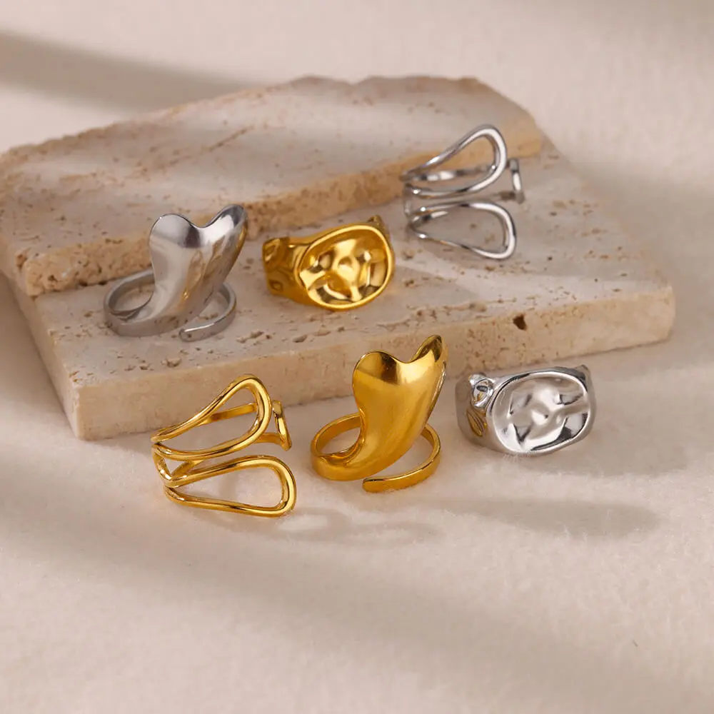 Irregular Stainless Steel Jewelry Women