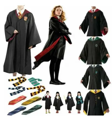 Детский Взрослый Костюм Поттера Granger для вечевечерние женская и Мужская школьная