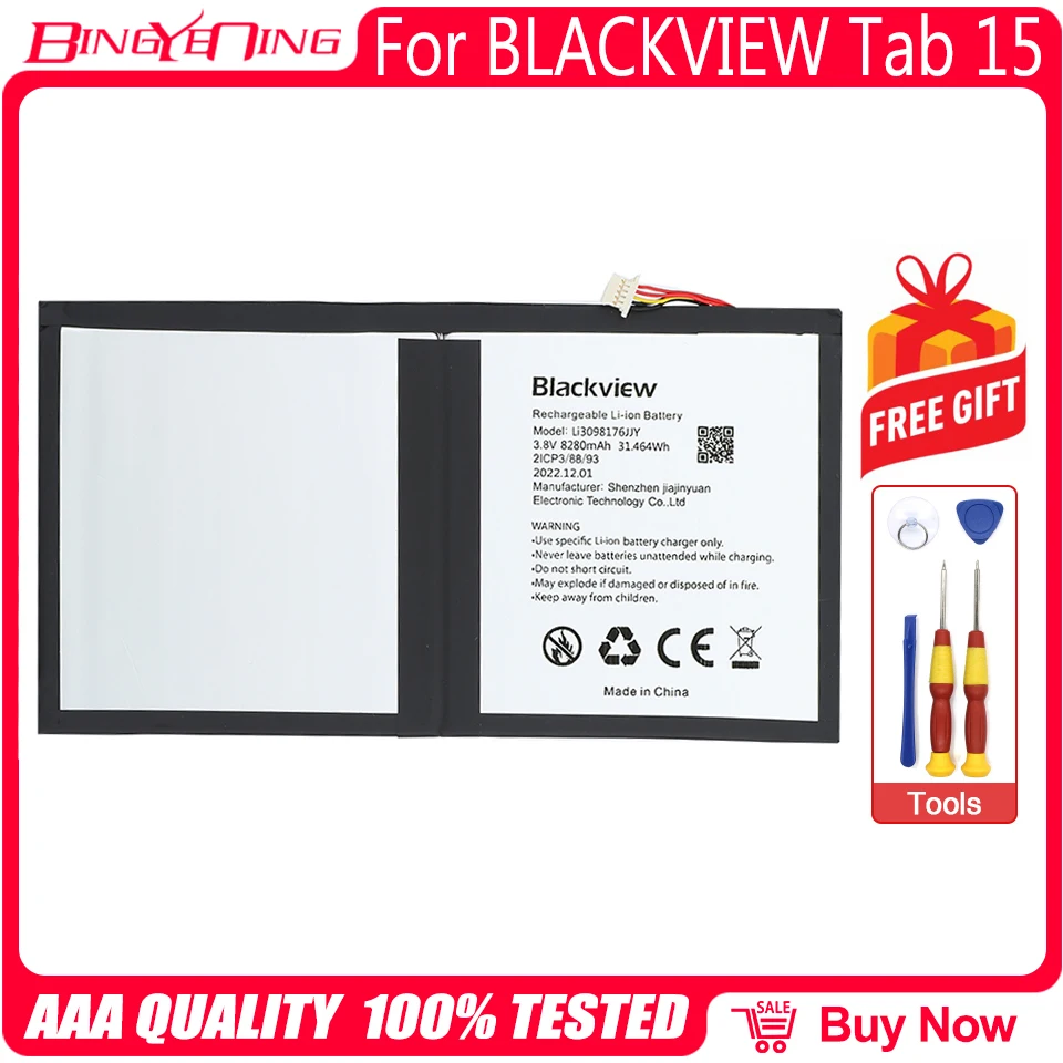 Новый 100% оригинальный аккумулятор Li3098176JJY 8280 мАч для Blackview Tab  15 мобильный телефон Bateria | AliExpress