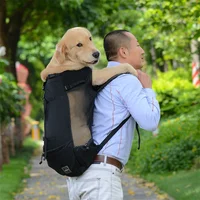 Travel Riding Driving Pet Carrier Backpack Carring Supplies for Medium Large Dogs Camouflage Big Dog Bags Samoyed Labrador Corgi 3
