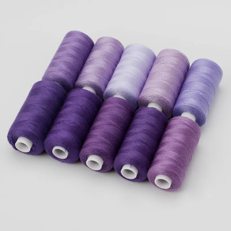 10Roll/Set Sewing Thread Machine Hand Embroidery 100% Good Polyester Thread Strong Durable For Needlework Sewing Accessories Kit