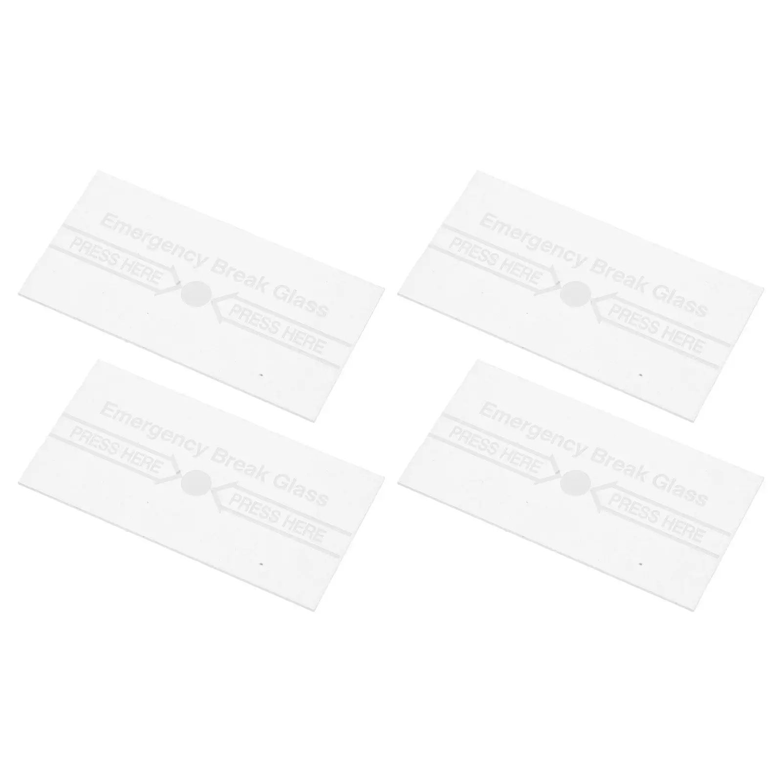 4Pcs 화재 경보기 유리 커버 투명 보호 패널 고온 방지 수동 호출 포인트 교체 (건물용)