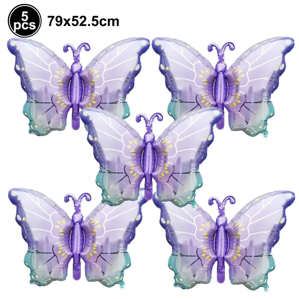 Colorful Butterfly Foil Balloon Set - Party & Event Decorations